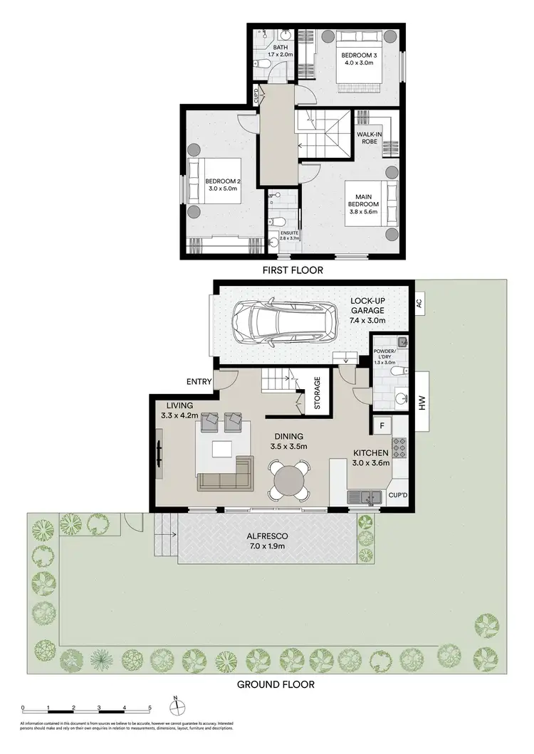 Floorplan of Homely townhouse listing, 5/52 Fontainebleau Street, Sans Souci NSW 2219