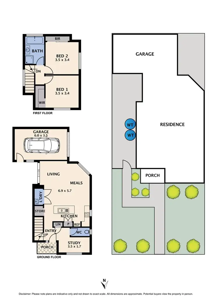 Floorplan of Homely townhouse listing, 1/71 Leamington Street, Reservoir VIC 3073