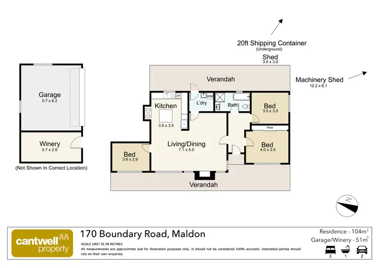 Floorplan of Homely house listing, 170 Boundary Road, Maldon VIC 3463