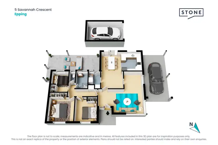 Floorplan of Homely house listing, 5 Savannah Crescent, Epping VIC 3076