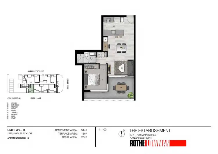 Floorplan of Homely unit listing, 102/36 Anglesey Street, Kangaroo Point QLD 4169