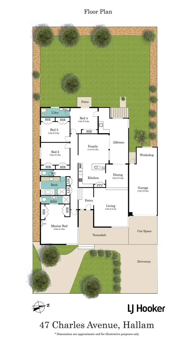 Floorplan of Homely house listing, 47 Charles Avenue, Hallam VIC 3803