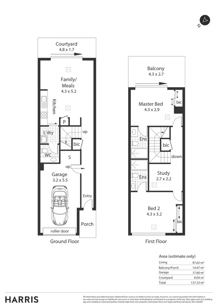 Floorplan of Homely townhouse listing, 42 Dowie Way, Munno Para SA 5115