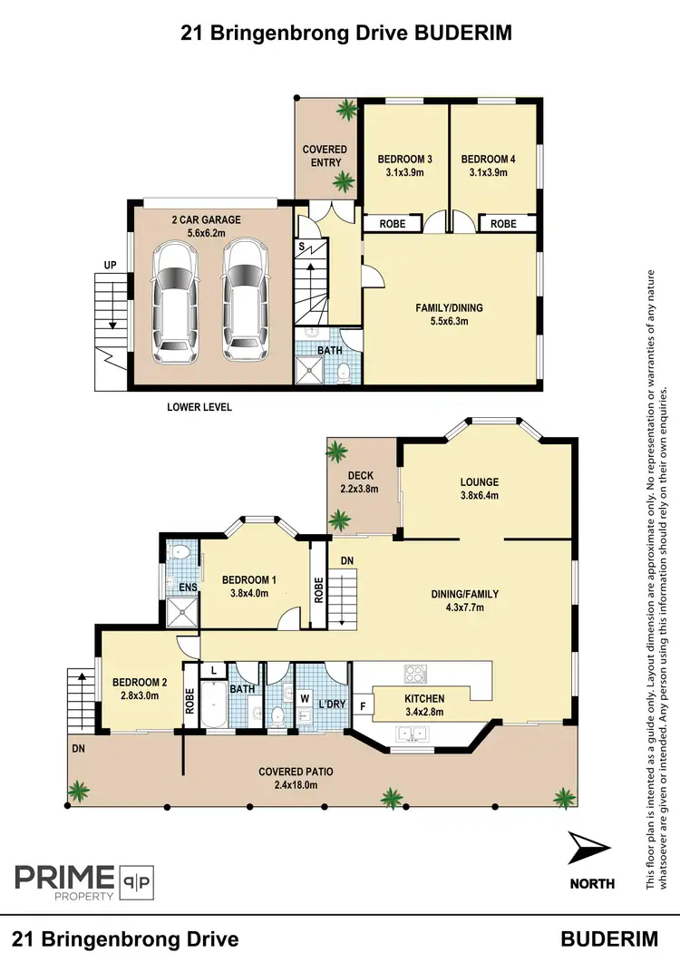 Floorplan of Homely house listing, 21 Bringenbrong Drive, Buderim QLD 4556