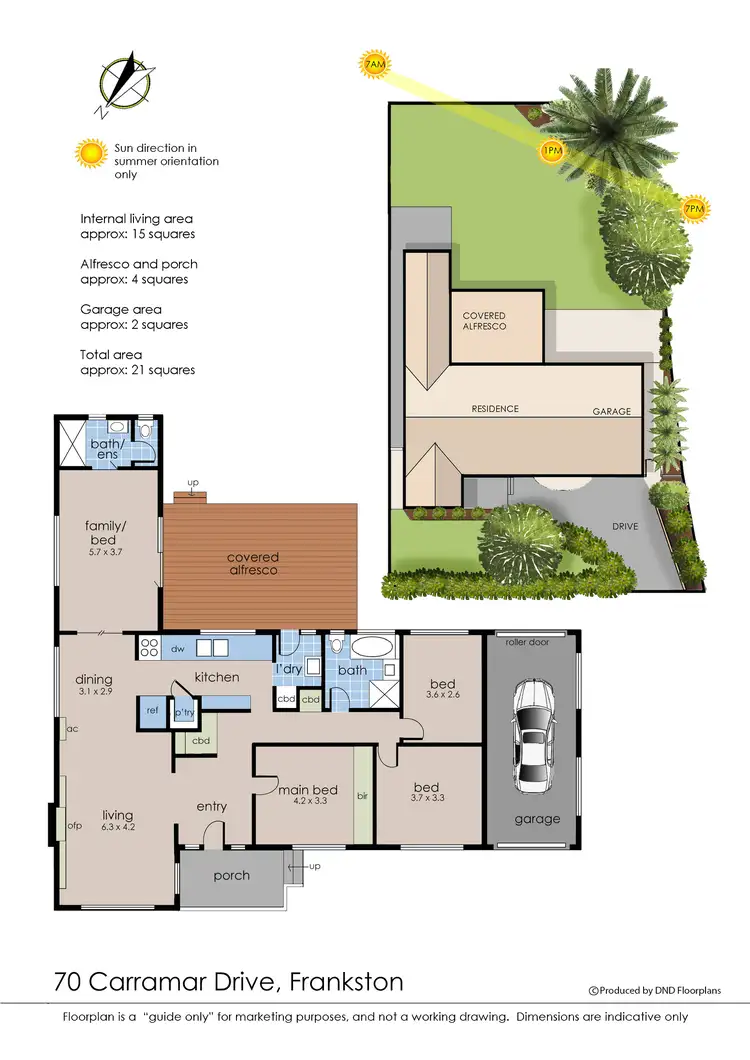 Floorplan of Homely house listing, 70 Carramar Drive, Frankston VIC 3199