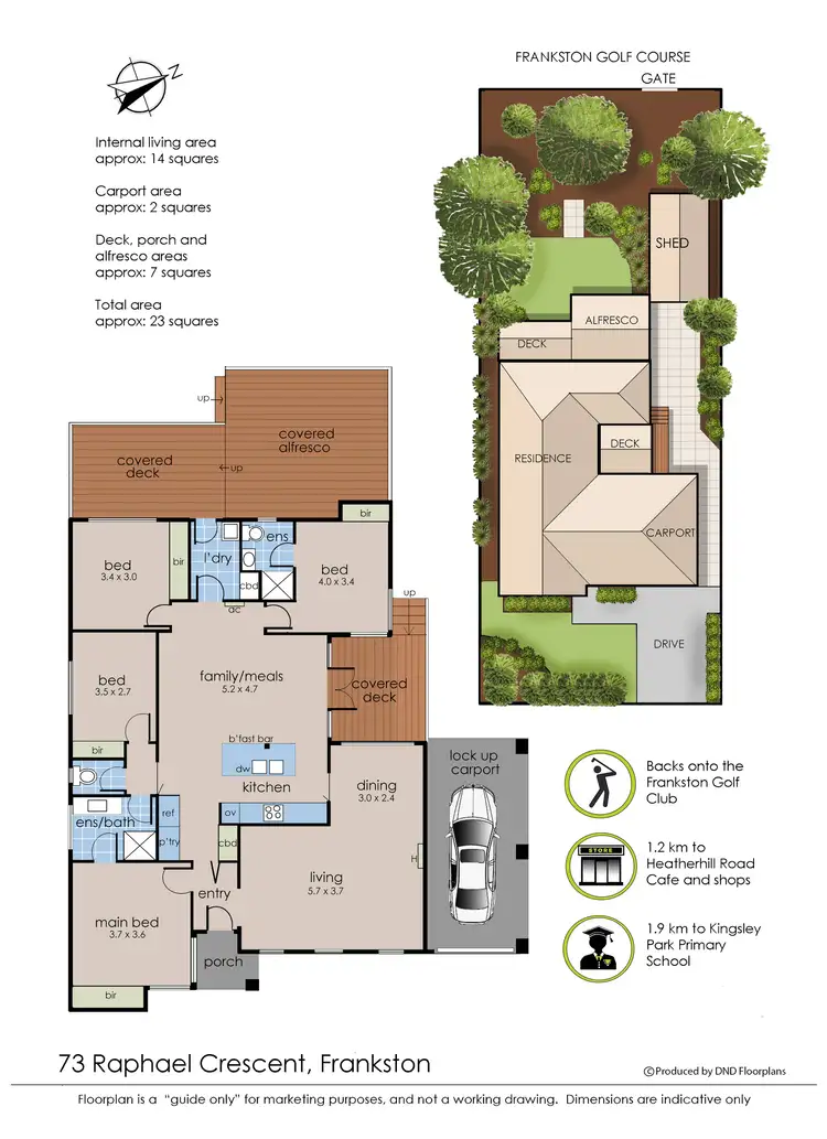 Floorplan of Homely house listing, 73 Raphael Crescent, Frankston VIC 3199
