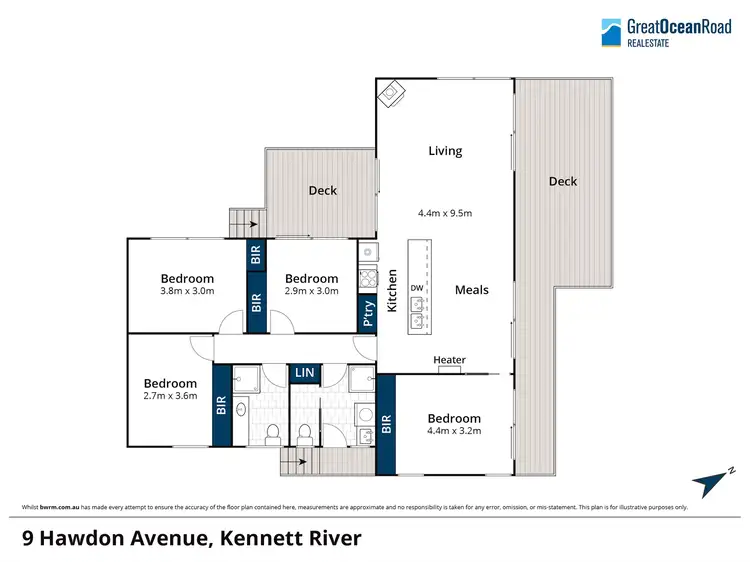 Floorplan of Homely house listing, 9 Hawdon Avenue, Kennett River VIC 3234