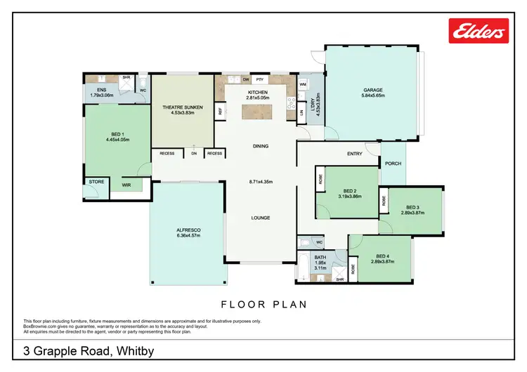 Floorplan of Homely house listing, 3 Grapple Road, Whitby WA 6123