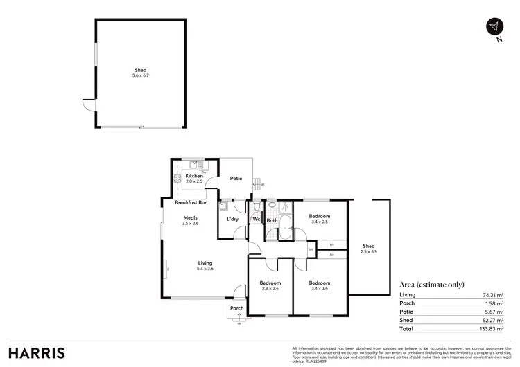 Floorplan of Homely house listing, 7 Hugh Crescent, Morphett Vale SA 5162