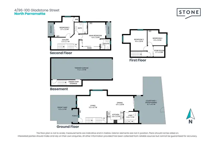 Floorplan of Homely townhouse listing, 4/96-100 Gladstone Street, North Parramatta NSW 2151