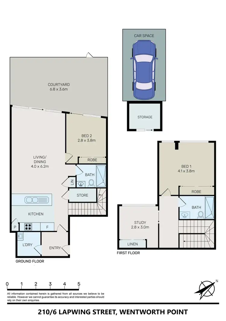Floorplan of Homely apartment listing, 210/6 Lapwing Street, Wentworth Point NSW 2127