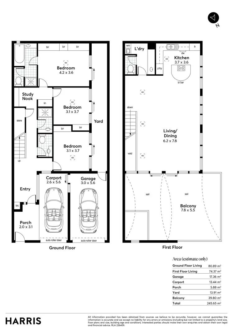Floorplan of Homely townhouse listing, 7 Chinner Avenue, Parkside SA 5063