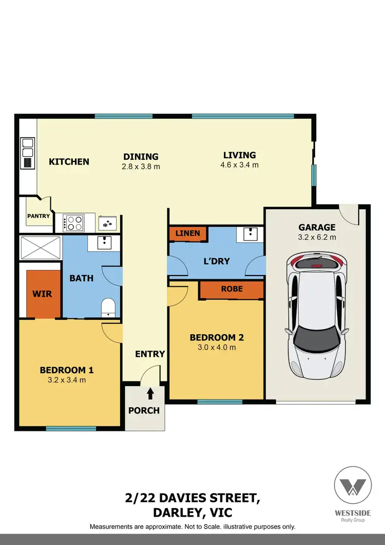 Floorplan of Homely unit listing, 1&2/22 Davies Street, Darley VIC 3340