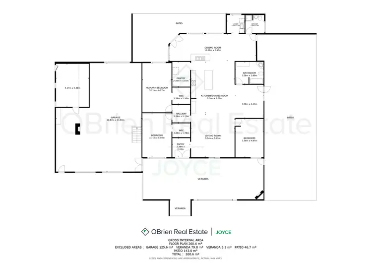 Floorplan of Homely rural property listing, 1040 Warby Range Road, Wangaratta South VIC 3678