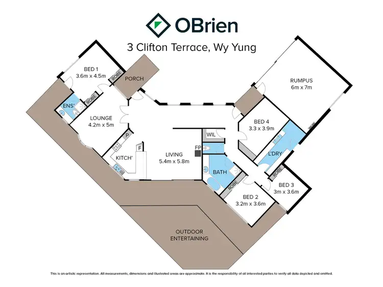 Floorplan of Homely house listing, 3 Clifton Terrace, Wy Yung VIC 3875