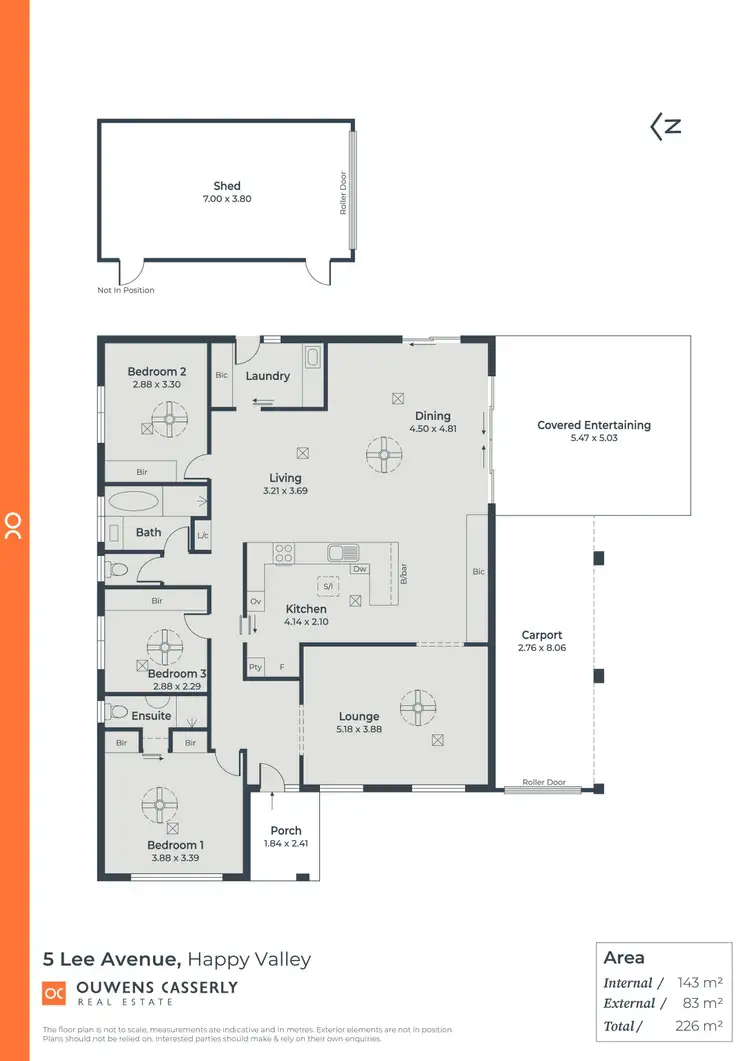 Floorplan of Homely house listing, 5 Lee Avenue, Happy Valley SA 5159