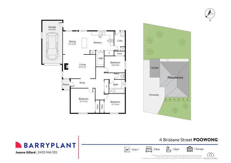 Floorplan of Homely house listing, 4 Brisbane Street, Poowong VIC 3988