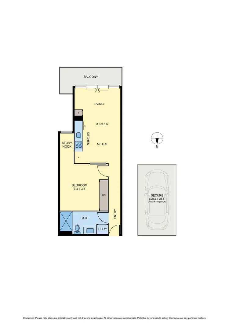 Floorplan of Homely apartment listing, 608/360 Lygon Street, Brunswick East VIC 3057