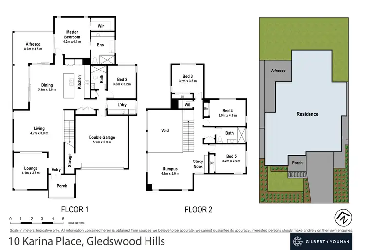 Floorplan of Homely house listing, 10 Karina Place, Gledswood Hills NSW 2557