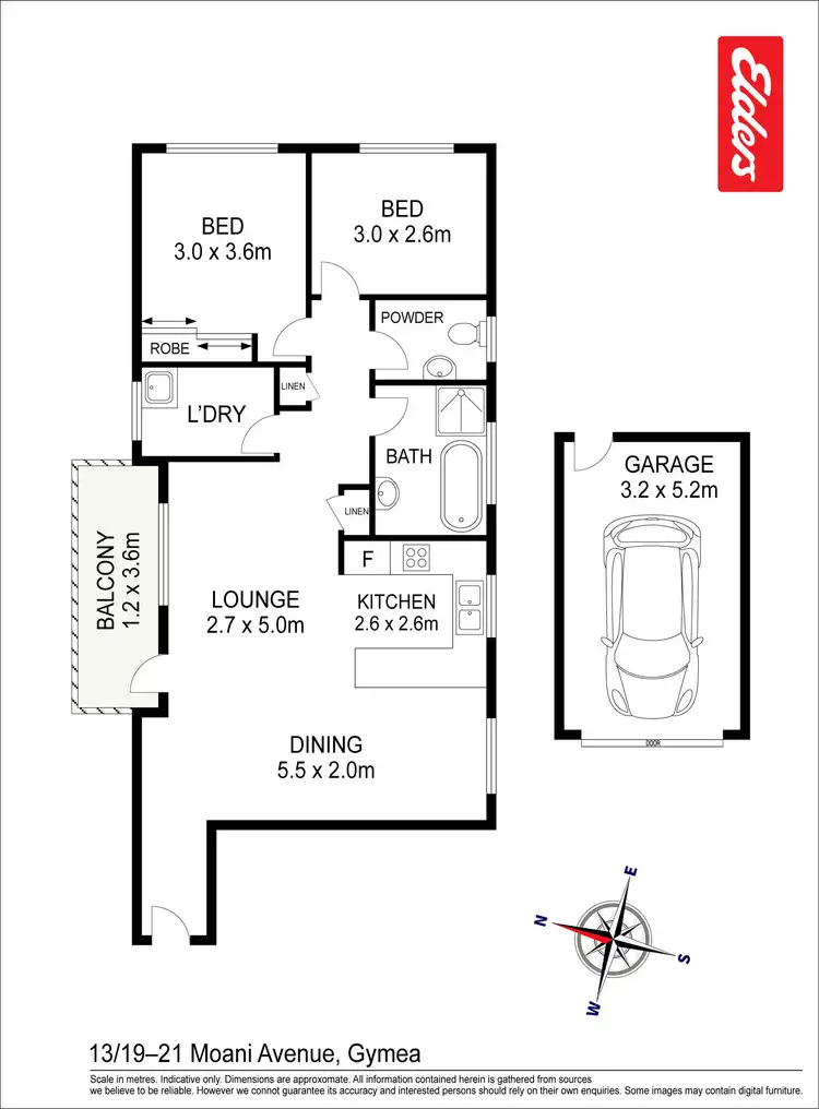 Floorplan of Homely apartment listing, 13/19 Moani Avenue, Gymea NSW 2227