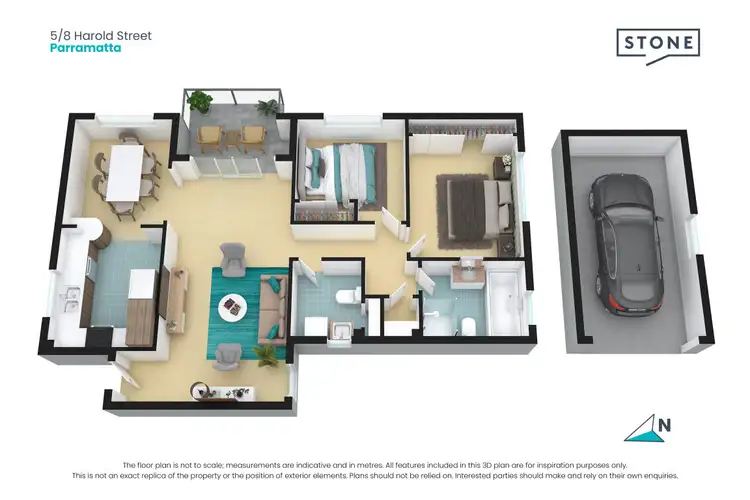 Floorplan of Homely apartment listing, 5/8 Harold Street, Parramatta NSW 2150
