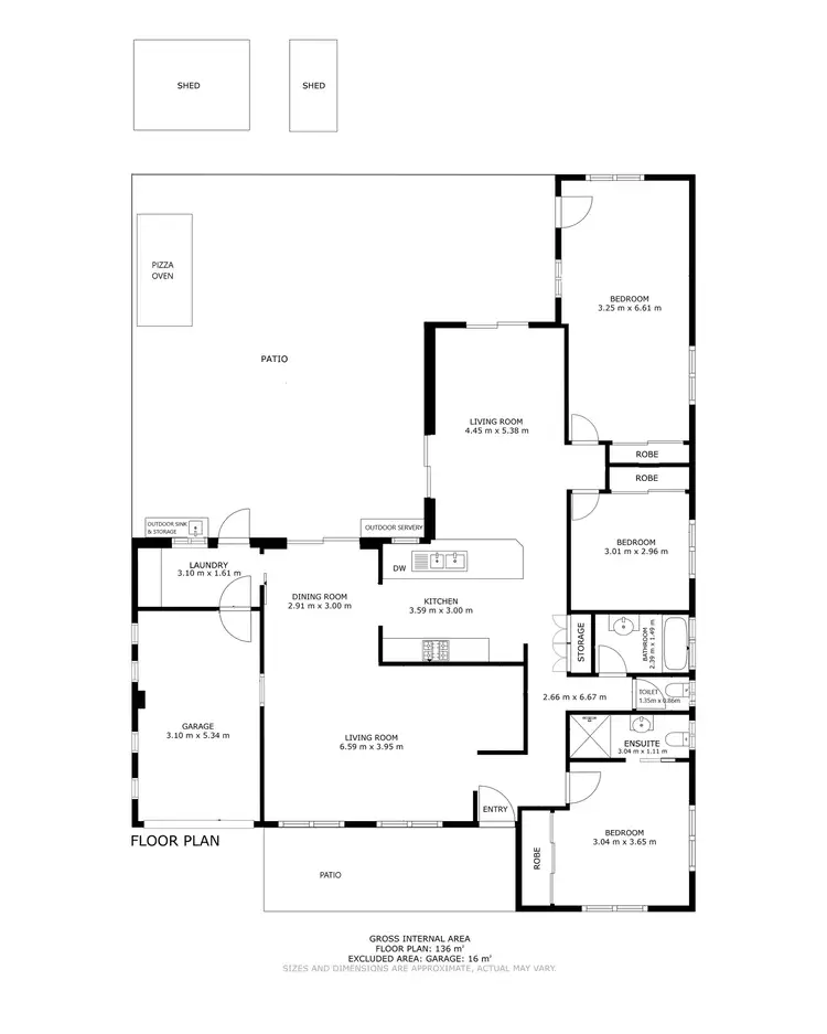 Floorplan of Homely house listing, 19 Curlewis Close, Brinsmead QLD 4870