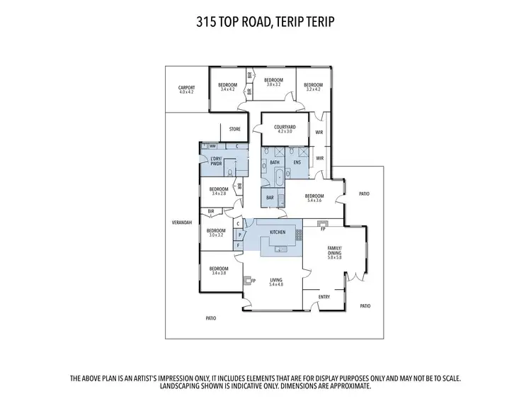 Floorplan of Homely rural property listing, 315 Top Road, Terip Terip, Ruffy VIC 3666