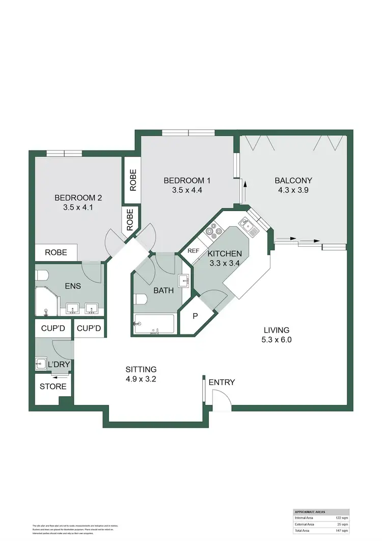 Floorplan of Homely apartment listing, 827/12 Gregory Street, Westcourt QLD 4870