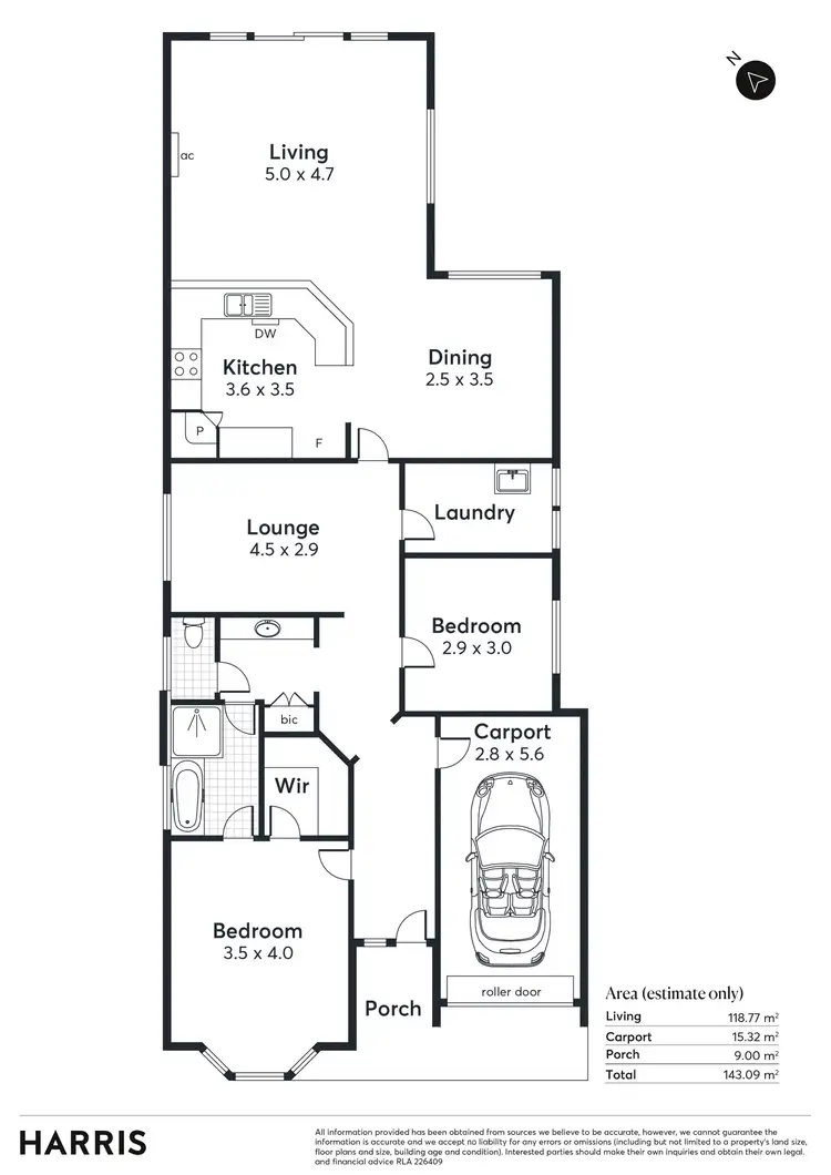 Floorplan of Homely house listing, 17b Osborne Street, Campbelltown SA 5074
