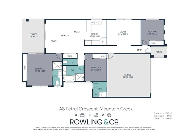 Floorplan of Homely house listing, 48 Petrel Crescent, Mountain Creek QLD 4557
