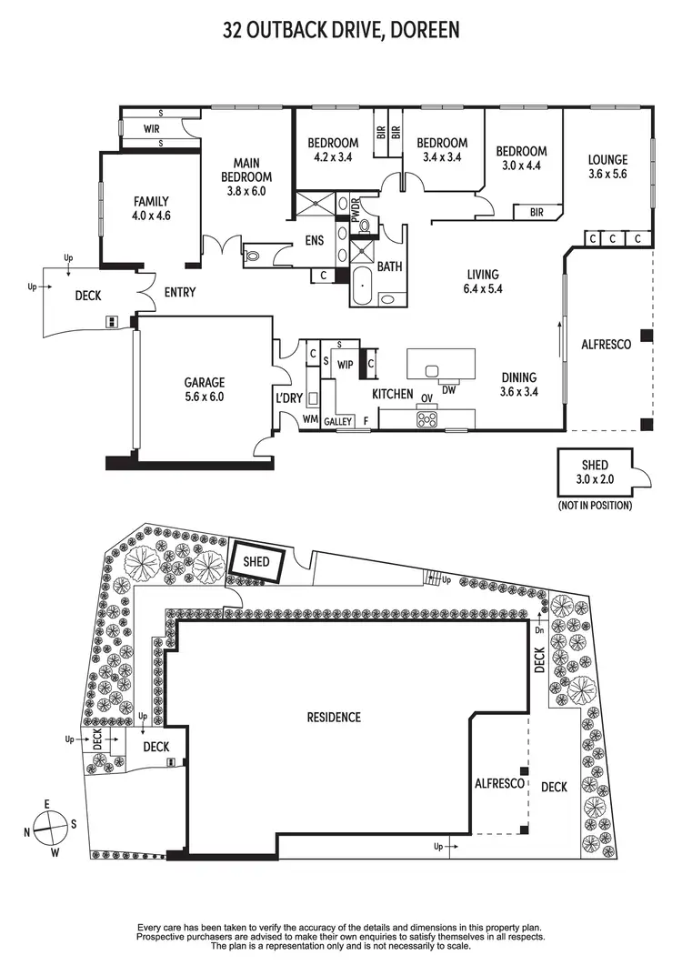 Floorplan of Homely house listing, 32 Outback Drive, Doreen VIC 3754