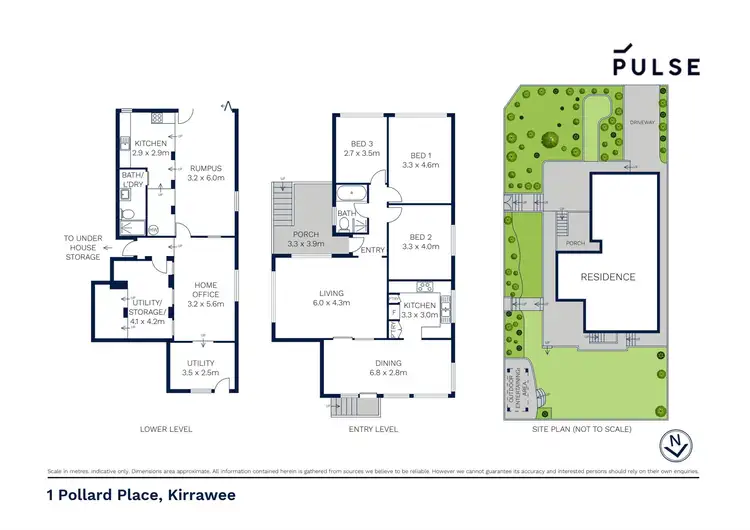 Floorplan of Homely house listing, 1 Pollard Place, Kirrawee NSW 2232
