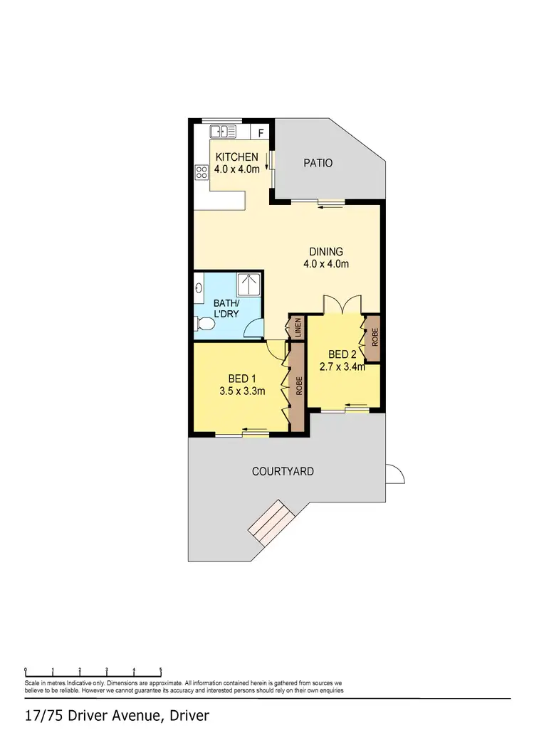 Floorplan of Homely unit listing, 17/75 Driver Avenue, Driver NT 830