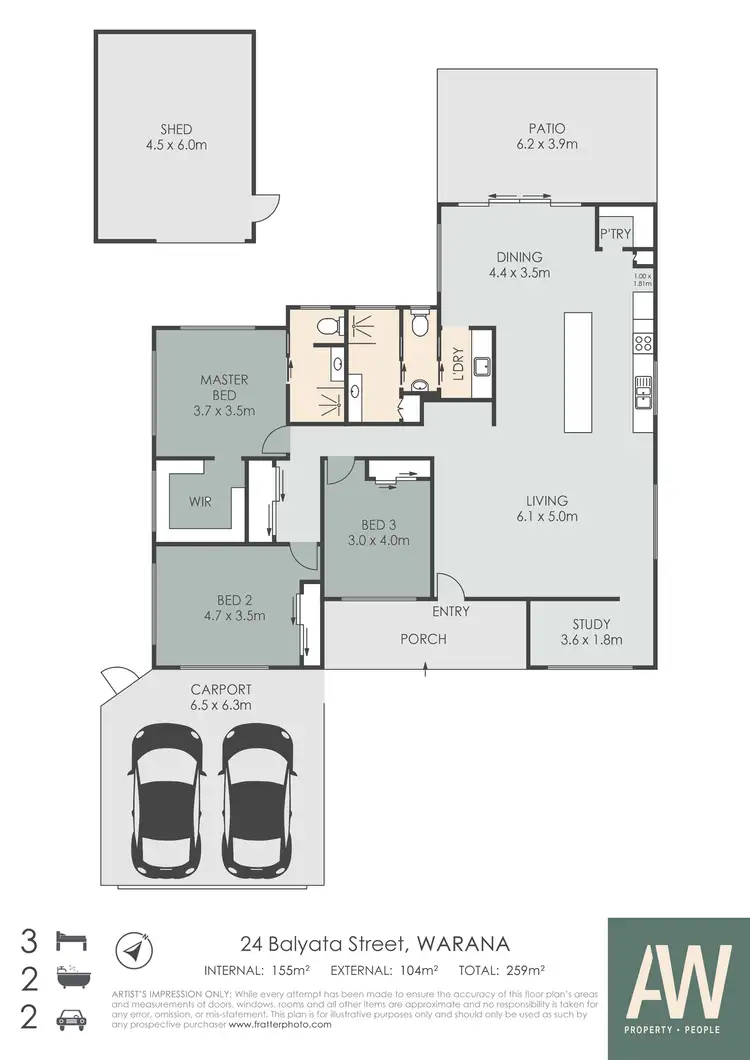 Floorplan of Homely house listing, 24 Balyata Street, Warana QLD 4575