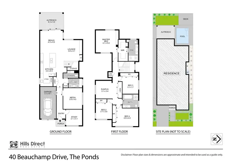 Floorplan of Homely house listing, 40 Beauchamp Drive, The Ponds NSW 2769