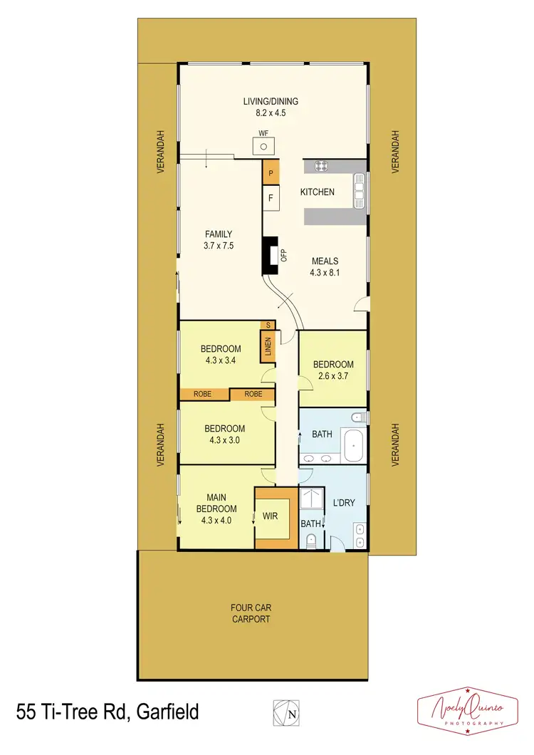 Floorplan of Homely rural property listing, 55 Ti -Tree Road, Garfield VIC 3814