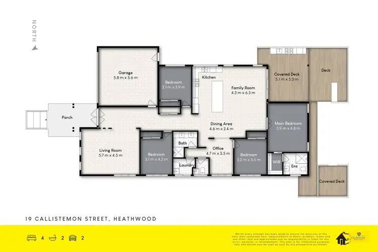 Floorplan of Homely house listing, 19 Callistemon Street, Heathwood QLD 4110