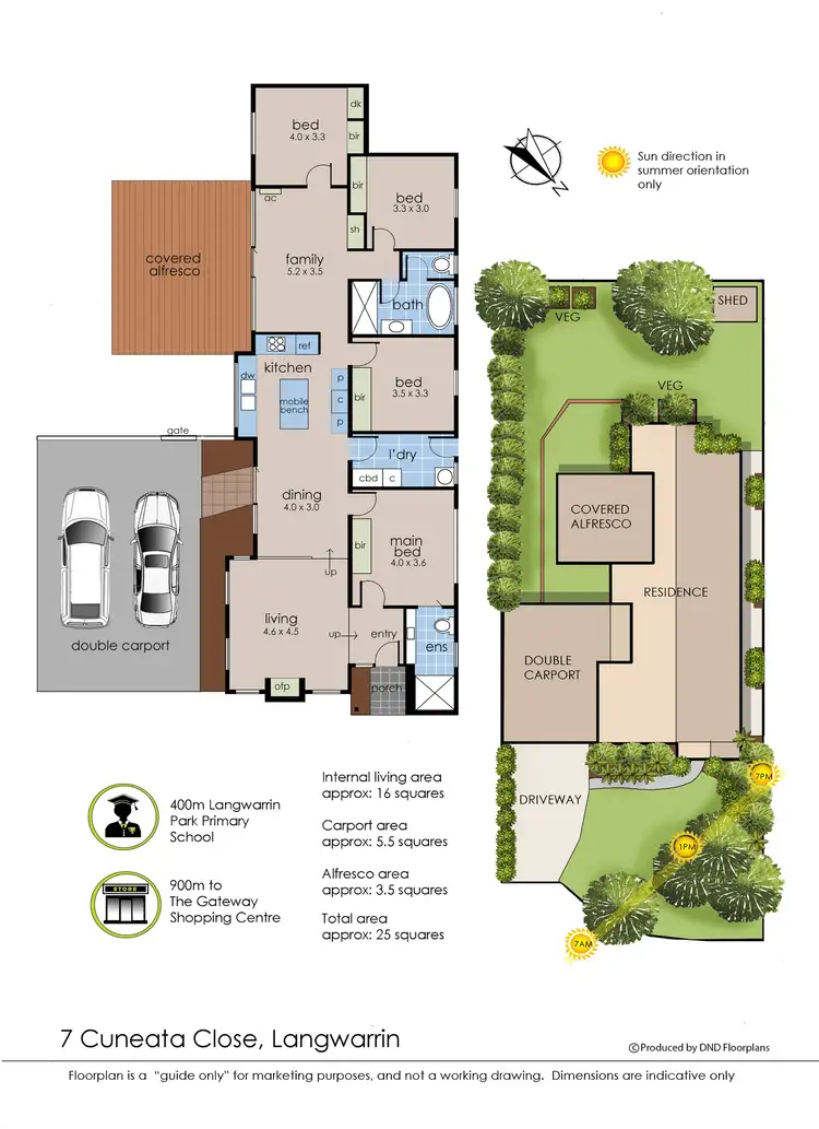 Floorplan of Homely house listing, 7 Cuneata Close, Langwarrin VIC 3910