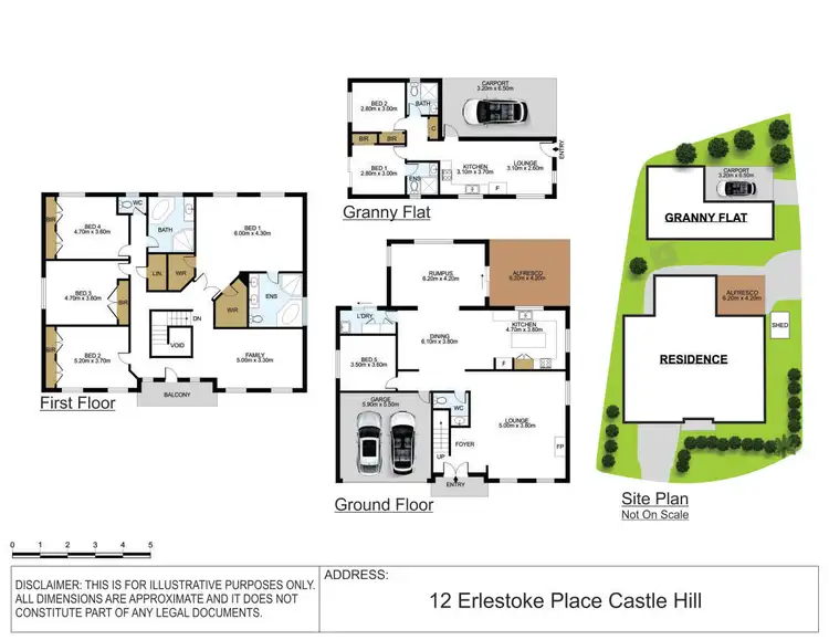 Floorplan of Homely house listing, 12 Erlestoke Place, Castle Hill NSW 2154