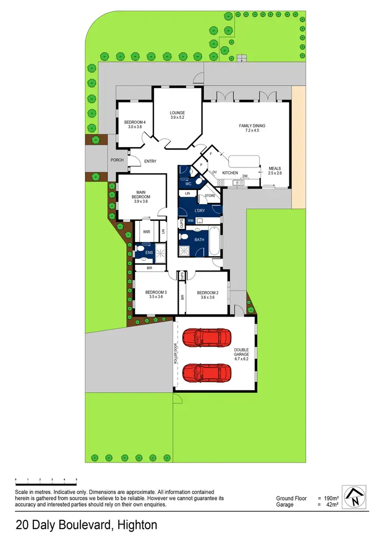 Floorplan of Homely house listing, 20 Daly Boulevard, Highton VIC 3216