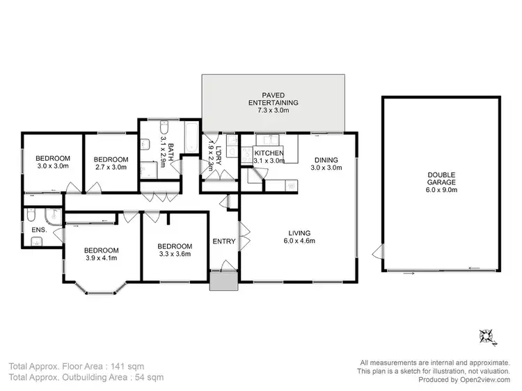 Floorplan of Homely house listing, 29 Miandetta Drive, Margate TAS 7054