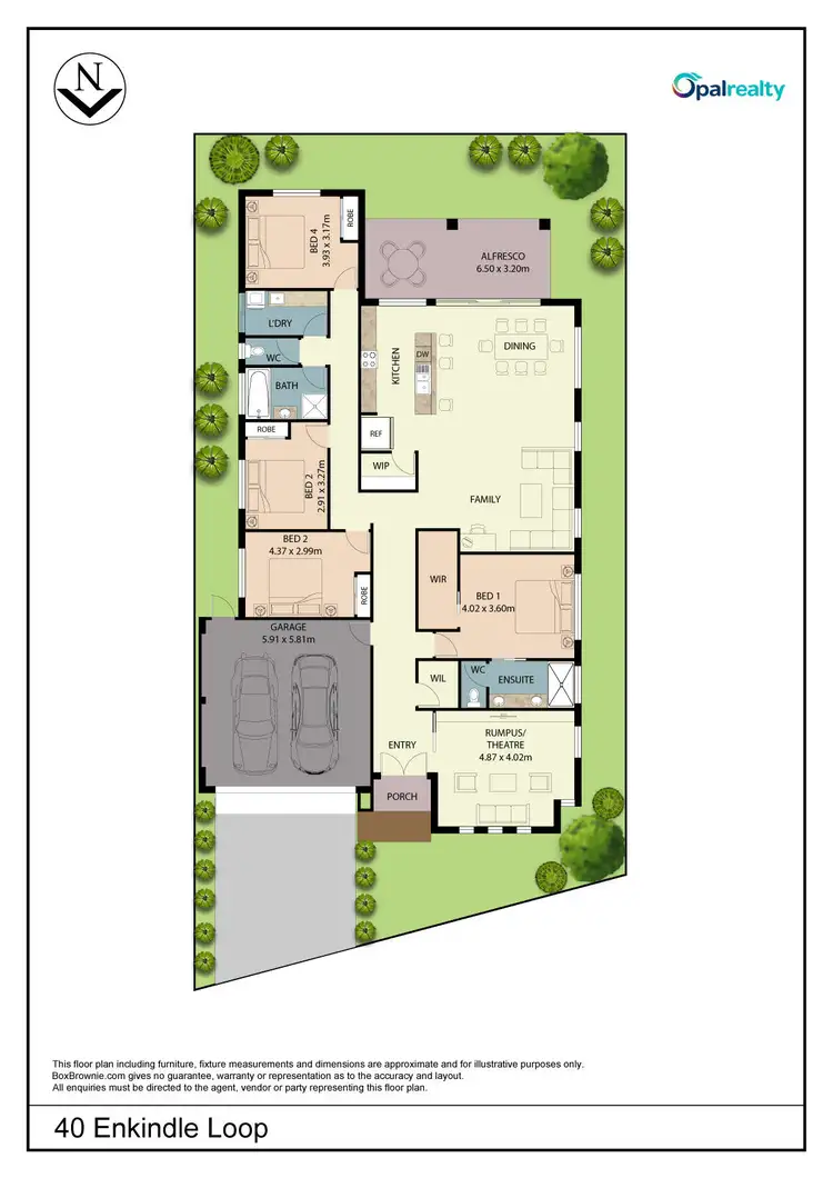 Floorplan of Homely house listing, 40 Enkindle Loop, Baldivis WA 6171