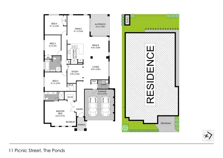 Floorplan of Homely house listing, 11 Picnic Street, The Ponds NSW 2769