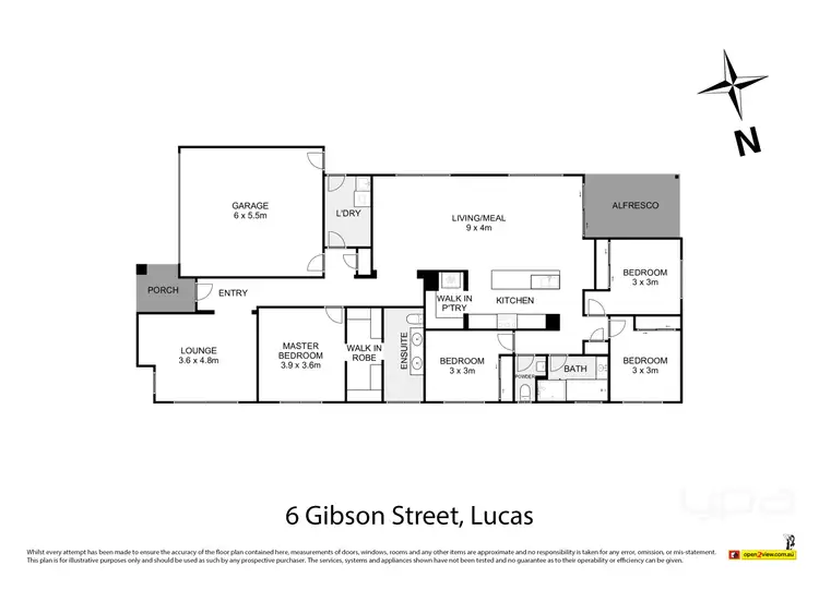 Floorplan of Homely house listing, 6 Gibson Street, Lucas VIC 3350