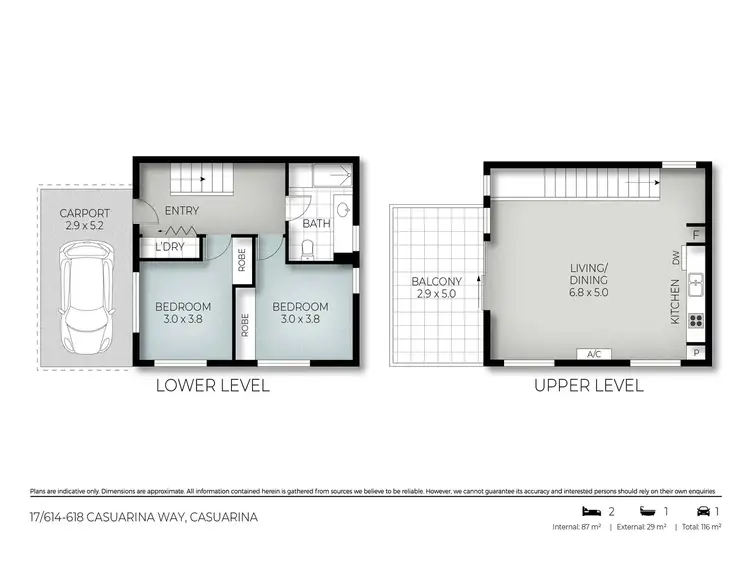 Floorplan of Homely townhouse listing, 17/614-618 Casuarina Way, Casuarina NSW 2487