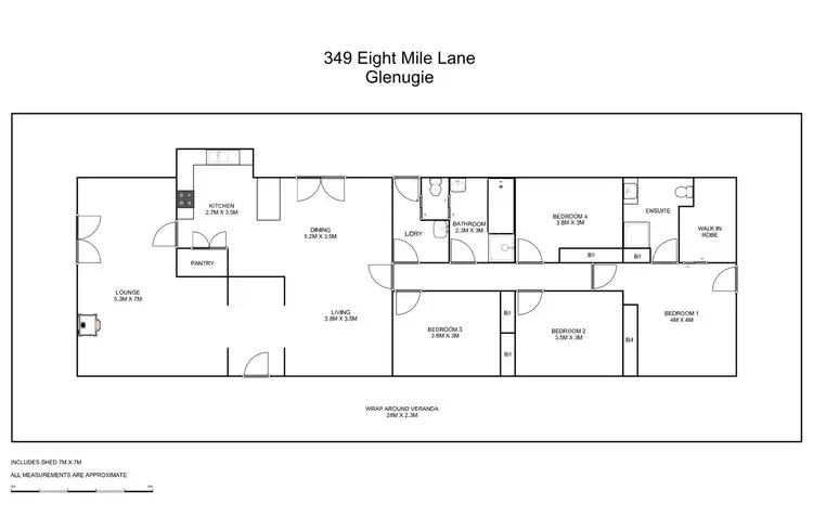 Floorplan of Homely rural property listing, 349 Eight Mile Lane, Glenugie NSW 2460