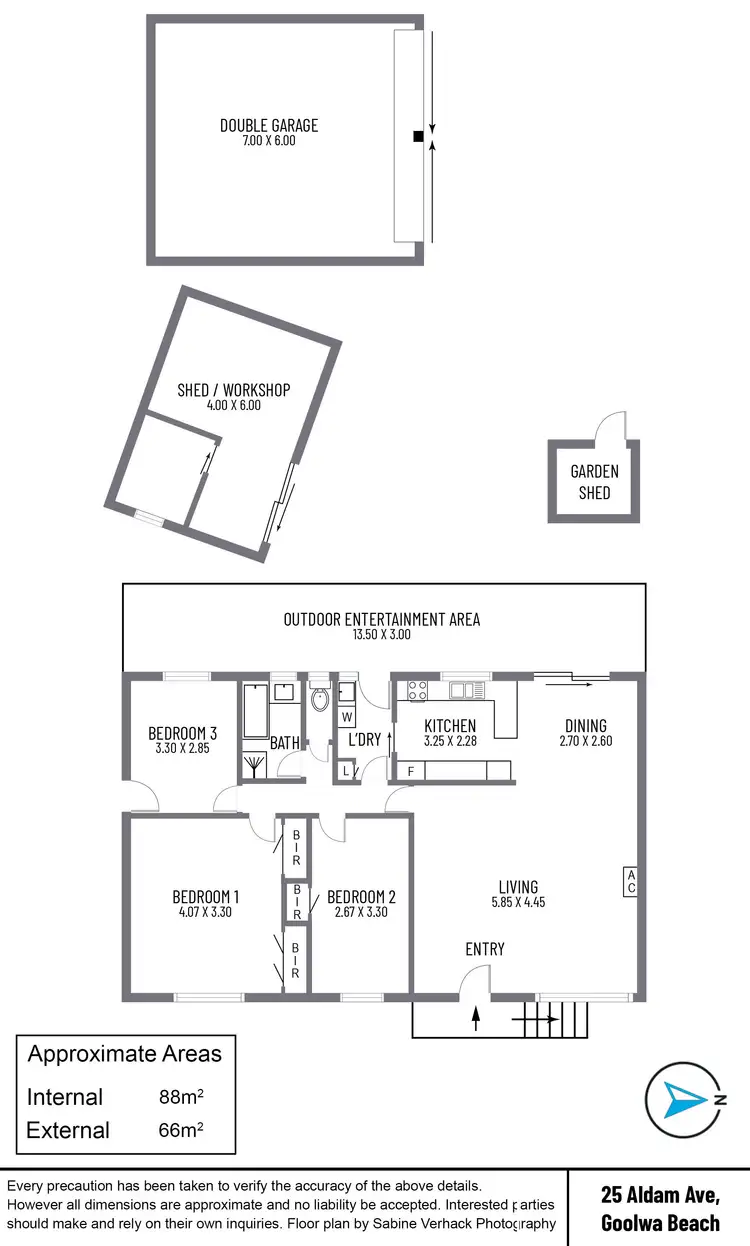 Floorplan of Homely house listing, 25 Aldam Avenue, Goolwa Beach SA 5214