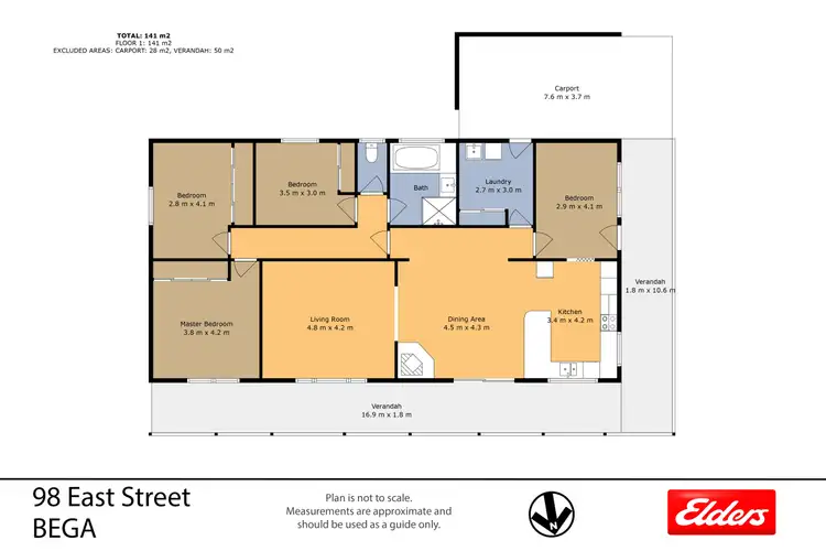 Floorplan of Homely house listing, 98 East Street, Bega NSW 2550