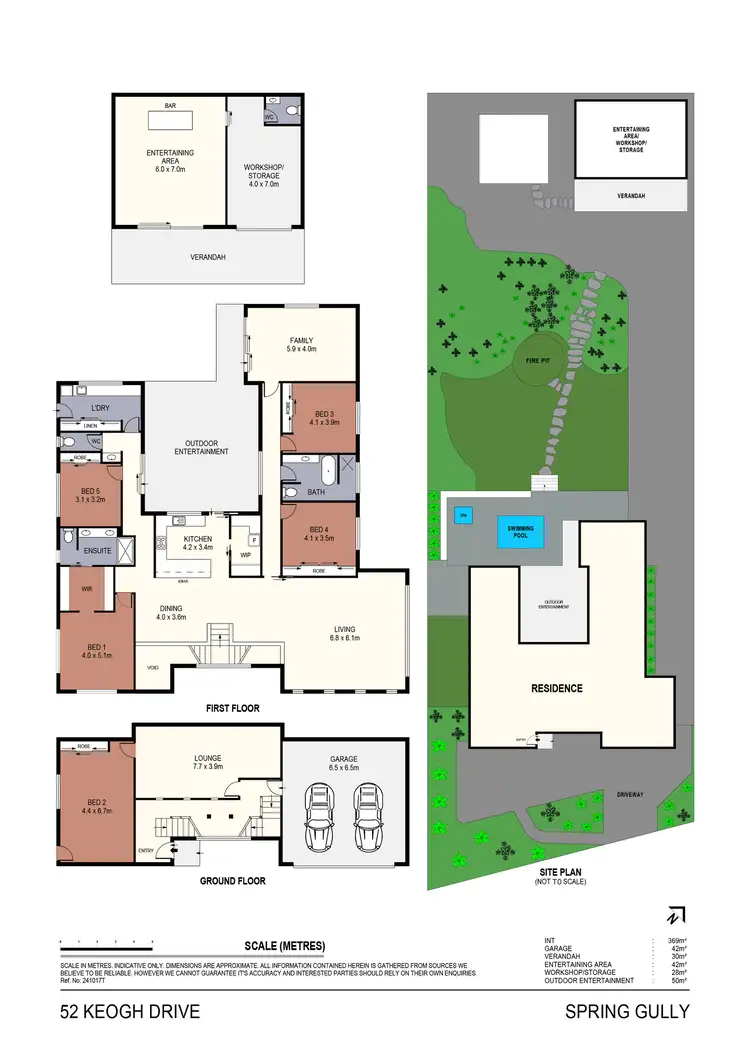 Floorplan of Homely house listing, 52 Keogh Drive, Spring Gully VIC 3550