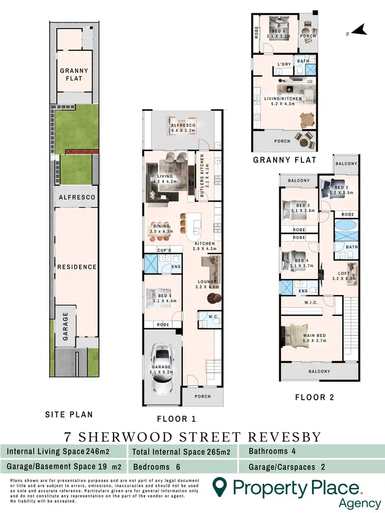 Floorplan of Homely semi-detached listing, 7 Sherwood Street, Revesby NSW 2212